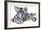 Spotty (Arabian Leopard Cub), 2008-Mark Adlington-Framed Giclee Print