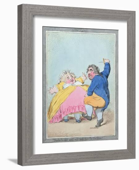 Spouting, Published by Hannah Humphrey in 1792-James Gillray-Framed Giclee Print