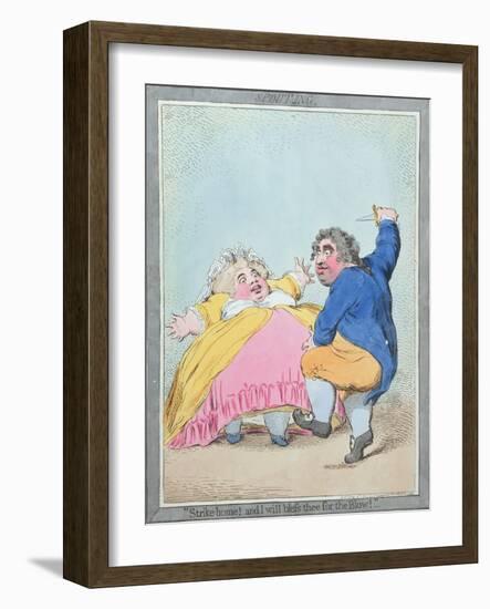 Spouting, Published by Hannah Humphrey in 1792-James Gillray-Framed Giclee Print