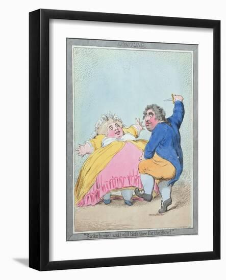 Spouting, Published by Hannah Humphrey in 1792-James Gillray-Framed Giclee Print