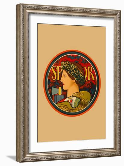 SPQR, Emblem of Italy-Edwin Howland Blashfield-Framed Art Print