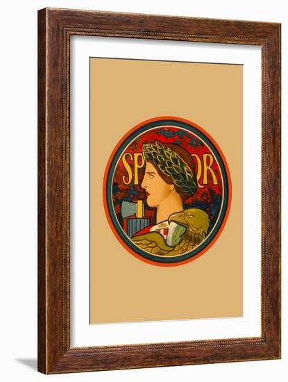 SPQR, Emblem of Italy-Edwin Howland Blashfield-Framed Art Print