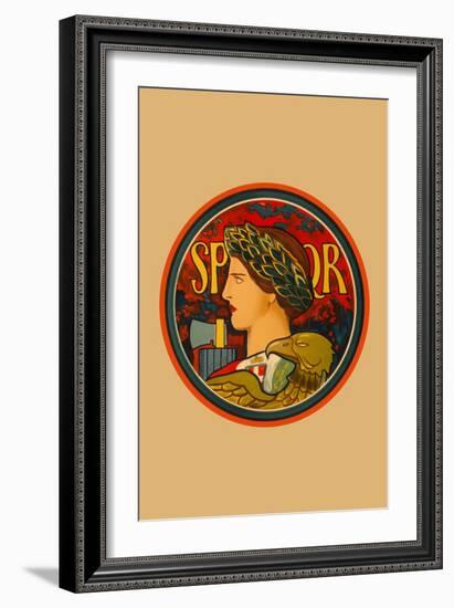 SPQR, Emblem of Italy-Edwin Howland Blashfield-Framed Art Print