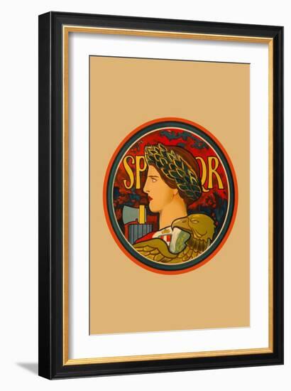 SPQR, Emblem of Italy-Edwin Howland Blashfield-Framed Art Print