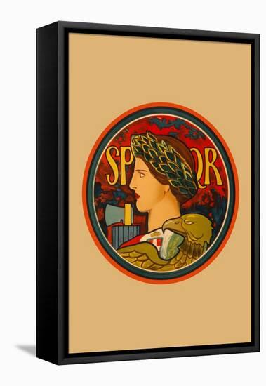 SPQR, Emblem of Italy-Edwin Howland Blashfield-Framed Stretched Canvas