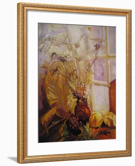 Spray in a Vase, Tuscany Window-John Erskine-Framed Giclee Print