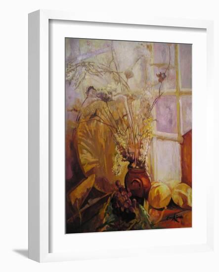 Spray in a Vase, Tuscany Window-John Erskine-Framed Giclee Print