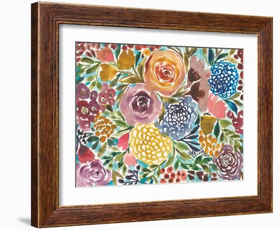 Spray of Flowers-Cheryl Warrick-Framed Art Print