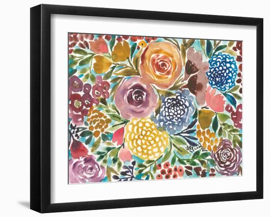 Spray of Flowers-Cheryl Warrick-Framed Art Print