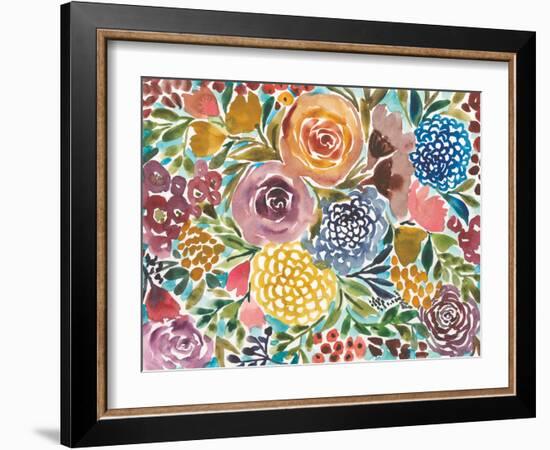 Spray of Flowers-Cheryl Warrick-Framed Art Print