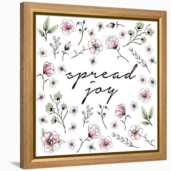 Spread Joy Floral-Sd Graphics Studio-Framed Stretched Canvas