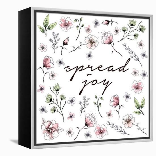 Spread Joy Floral-Sd Graphics Studio-Framed Stretched Canvas
