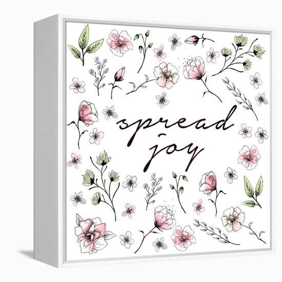 Spread Joy Floral-Sd Graphics Studio-Framed Stretched Canvas