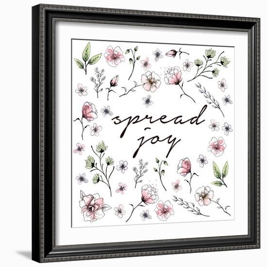 Spread Joy Floral-Sd Graphics Studio-Framed Art Print
