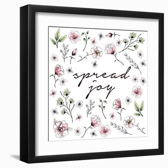 Spread Joy Floral-Sd Graphics Studio-Framed Art Print