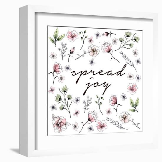 Spread Joy Floral-Sd Graphics Studio-Framed Art Print