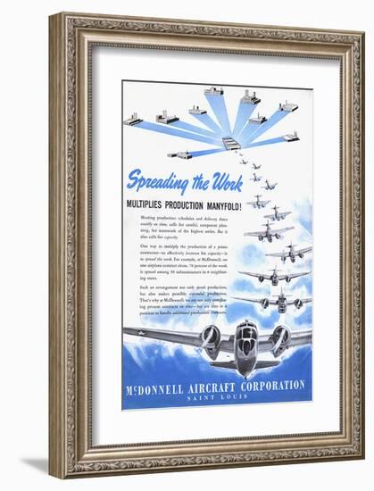 Spreading the Work McDonnell ad-null-Framed Art Print