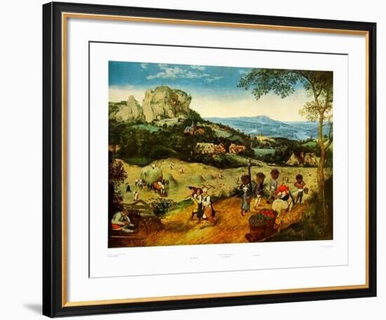Sprin, Haymakers-Pieter Bruegel the Elder-Framed Art Print