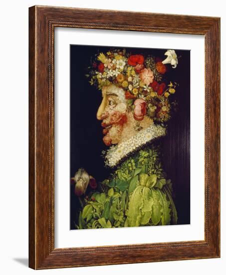 Spring, 1563-Giuseppe Arcimboldo-Framed Giclee Print