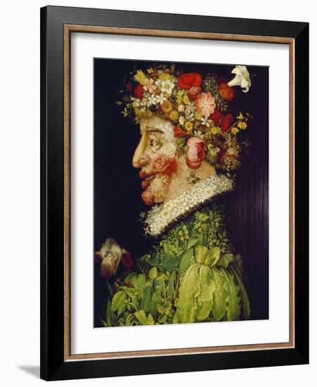 Spring, 1563-Giuseppe Arcimboldo-Framed Giclee Print