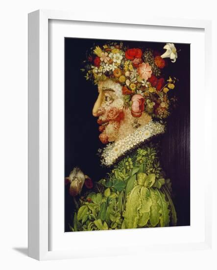 Spring, 1563-Giuseppe Arcimboldo-Framed Giclee Print