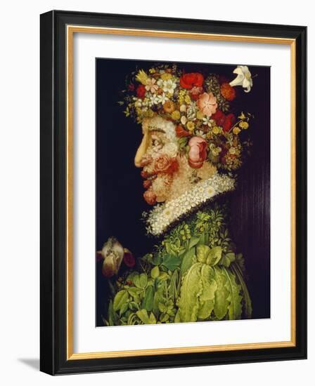 Spring, 1563-Giuseppe Arcimboldo-Framed Giclee Print