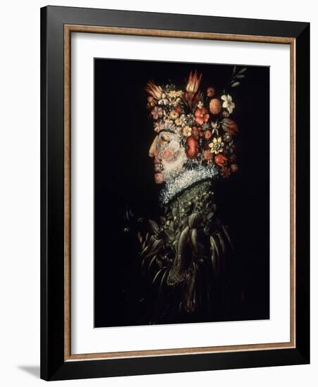 Spring, 1570-1575-Giuseppe Arcimboldo-Framed Giclee Print