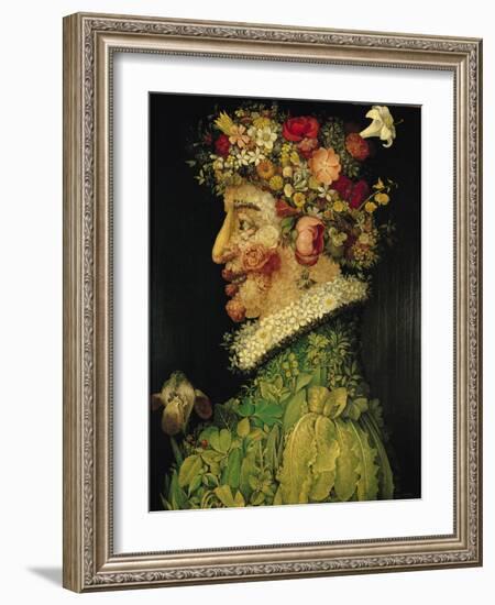 Spring, 1573-Giuseppe Arcimboldo-Framed Giclee Print