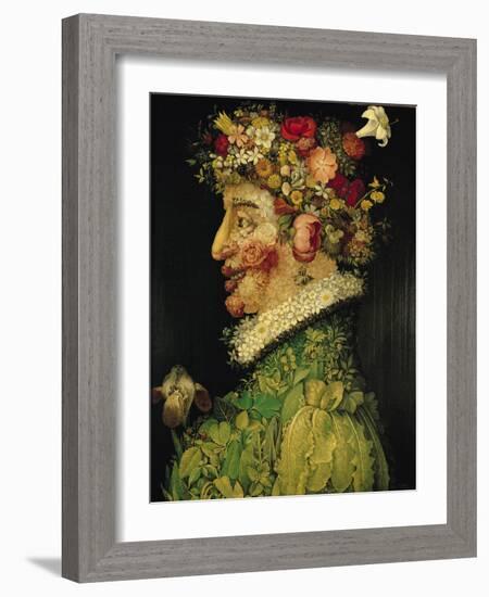 Spring, 1573-Giuseppe Arcimboldo-Framed Giclee Print