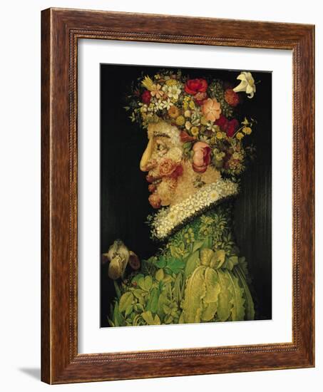 Spring, 1573-Giuseppe Arcimboldo-Framed Giclee Print