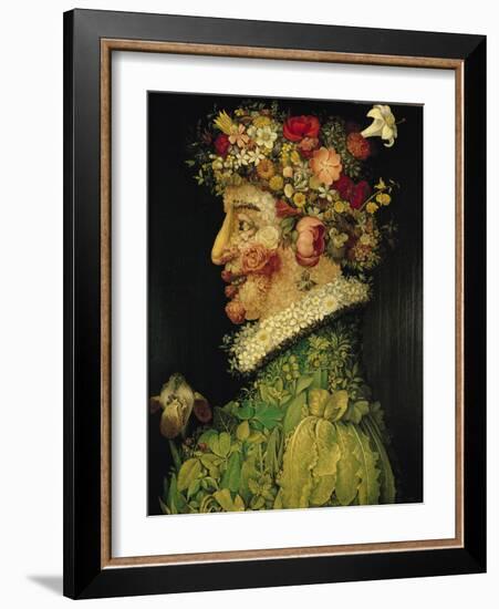 Spring, 1573-Giuseppe Arcimboldo-Framed Giclee Print