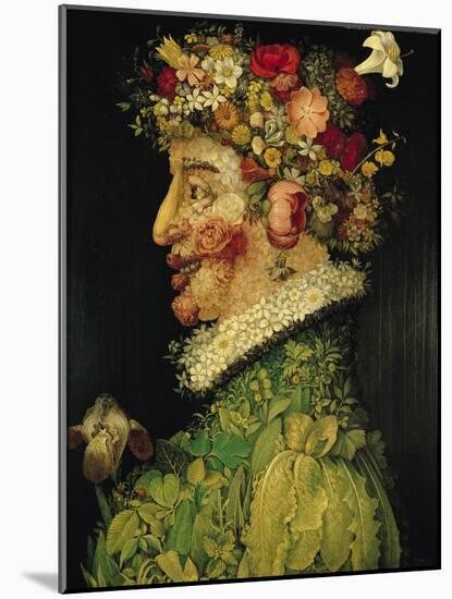 Spring, 1573-Giuseppe Arcimboldo-Mounted Giclee Print