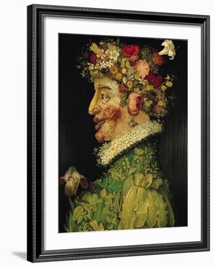 Spring, 1573-Giuseppe Arcimboldo-Framed Giclee Print