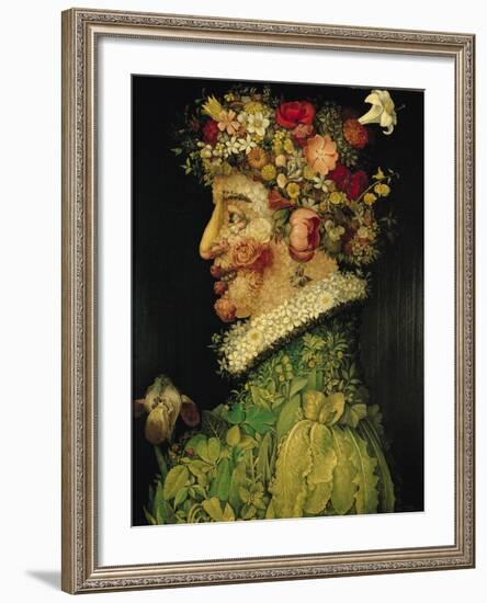 Spring, 1573-Giuseppe Arcimboldo-Framed Giclee Print