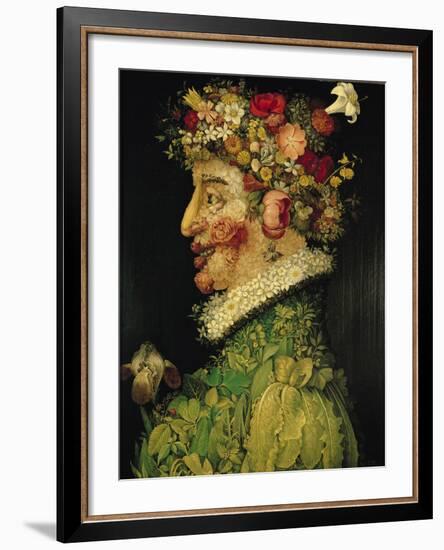 Spring, 1573-Giuseppe Arcimboldo-Framed Giclee Print