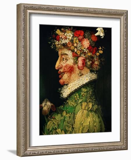 Spring, 1573-Giuseppe Arcimboldo-Framed Giclee Print