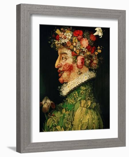 Spring, 1573-Giuseppe Arcimboldo-Framed Giclee Print