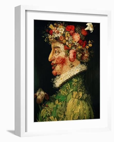 Spring, 1573-Giuseppe Arcimboldo-Framed Giclee Print