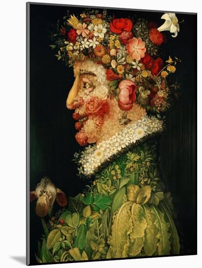 Spring, 1573-Giuseppe Arcimboldo-Mounted Giclee Print