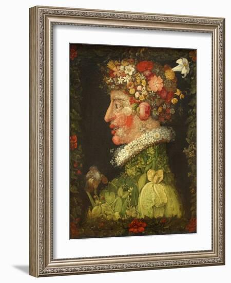 Spring, 1573-Giuseppe Arcimboldo-Framed Giclee Print