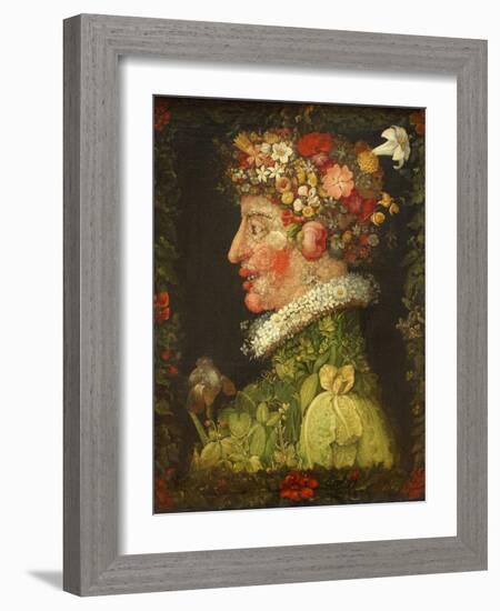 Spring, 1573-Giuseppe Arcimboldo-Framed Giclee Print