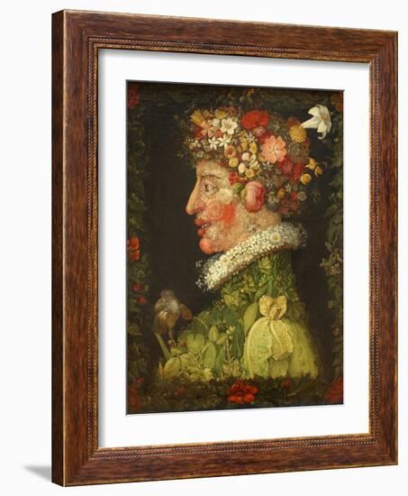 Spring, 1573-Giuseppe Arcimboldo-Framed Giclee Print