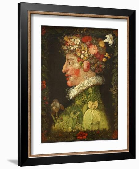 Spring, 1573-Giuseppe Arcimboldo-Framed Giclee Print