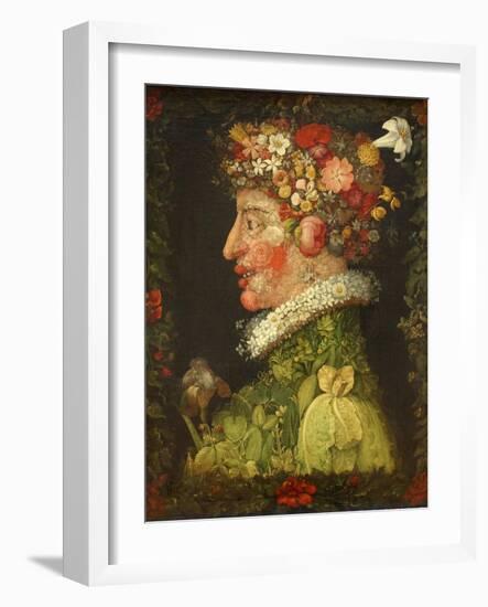 Spring, 1573-Giuseppe Arcimboldo-Framed Giclee Print