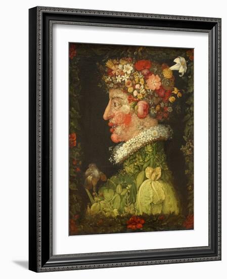 Spring, 1573-Giuseppe Arcimboldo-Framed Giclee Print