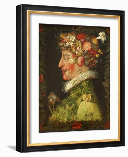 Spring, 1573-Giuseppe Arcimboldo-Framed Giclee Print