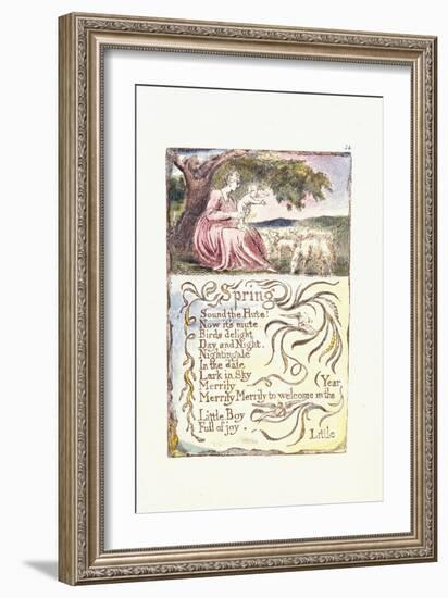 Spring, 1789-William Blake-Framed Giclee Print