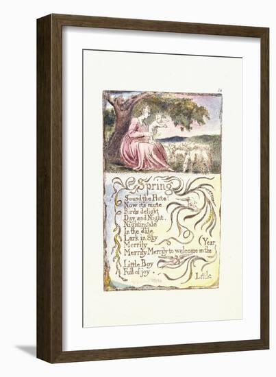 Spring, 1789-William Blake-Framed Giclee Print