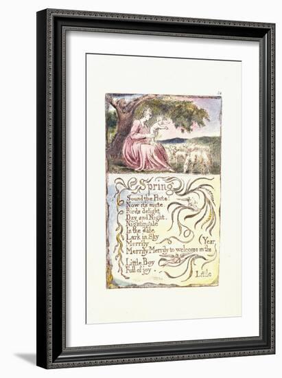 Spring, 1789-William Blake-Framed Giclee Print
