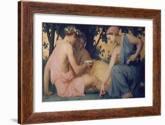 Spring, 1858-William Adolphe Bouguereau-Framed Giclee Print
